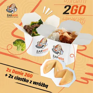 2 x Danie 2Go + 2 x Ciastko z wróżbą