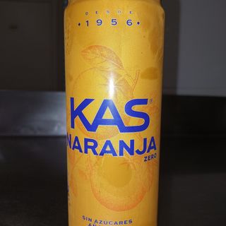 KAS Naranja Zero Refresco con gas sabor Naranja sin Azúcar Lata 330ml