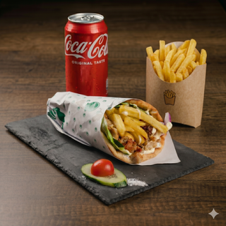 Izaberi sam gyros + Pomfrit + Coca Cola