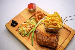 Fried Chicken with Fries / Rice