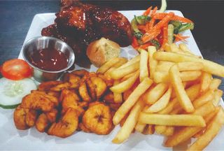 Potato Chips with Chicken/Turkey and  Plantain