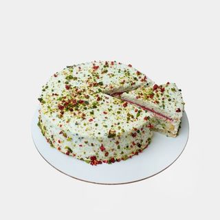 Торт «Фисташковый с малиной» гранд NEW (1,200 кг)