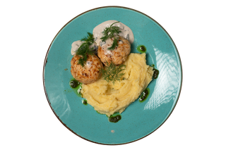 Куриные мини котлеты с картофельным пюре (350 г)