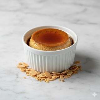 Flan De Miso Con Almendras