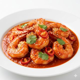 Gamberoni in salsa piccante - 4 pezzi