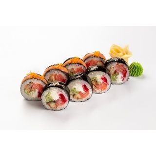 Futomaki De Salmón Con Anguila (8 Pzs.)