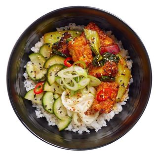 gochujang rice bowl - tofu