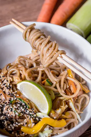Noodles con verdure