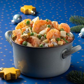 Пів кіло олів'є з креветками