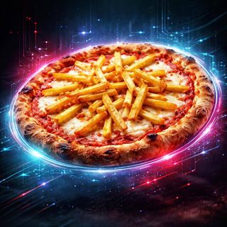 Margherita con patatine