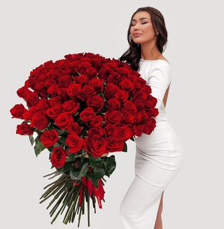 Розы 101 шт