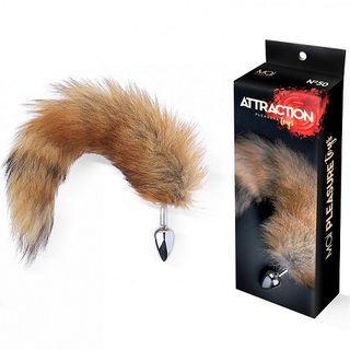 Cola Zorro Marrón Con Plug Metal Mai 50 Talla S