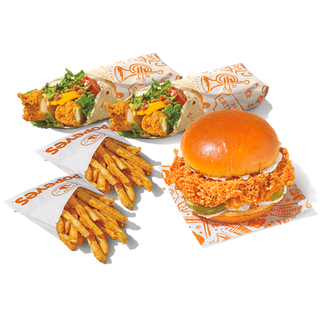 2 Wrap Crujientes + The Chicken Sandwich + 2 Patatas Cajún