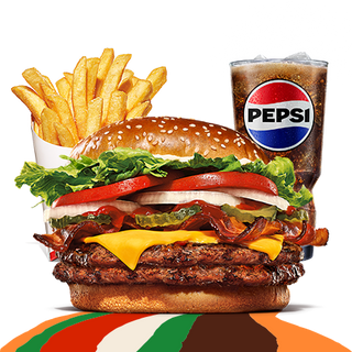 Meniu Dublu Bacon & Cheese Whopper