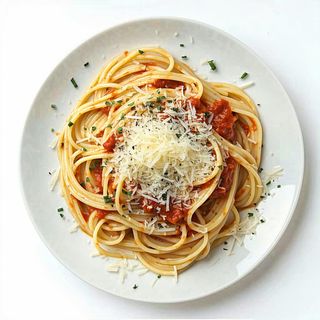 Spaghetti trevisana e grana