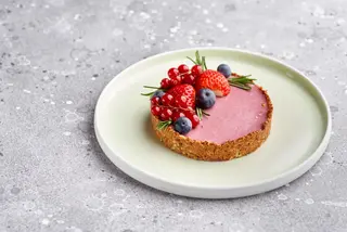 Vegan tart cu fructe de padure