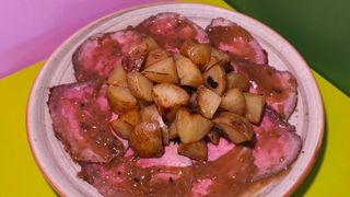 Roast beef con patate arrosto