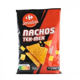 Nachos Tex Mex Queso Carrefour 150 Gr.