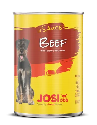 Hrana umeda pentru caini Josera JosiDog, Vita in sos, 415gr.