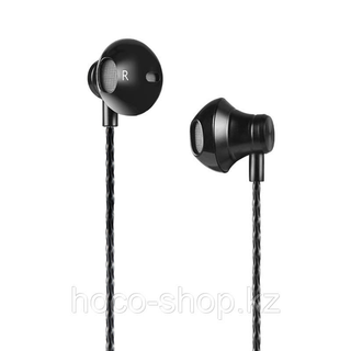 Наушники проводные вкладыши Hoco M18, Black 