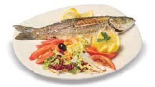 Lubina Fresca A La Plancha Con Ensalada