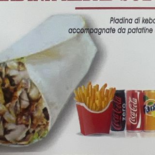 Piadina Kebab Solo Carne  MENU