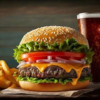 Panino hamburger menù