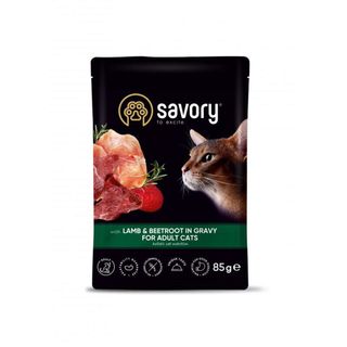 Пауч SAVORY ягня з буряком в соусі 85г