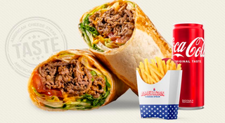 Меню Стек Wrap + Картофки  + Coca-Cola