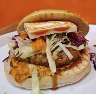 Hamburguesa de pollo o ternera