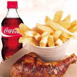 CHICKEN,CHIPS AND A SODA