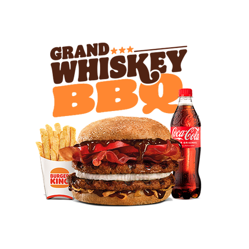 Menú Grand Whiskey BBQ Grande (2 Carnes)