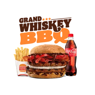 Menú Grand Whiskey BBQ Grande (2 Carnes)