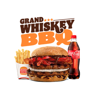 Menú Grand Whiskey BBQ Grande (2 Carnes)