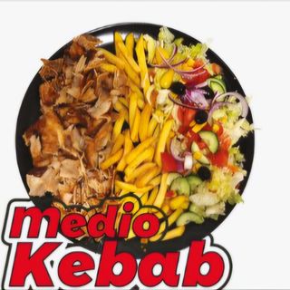 Piatto Medio kebab  con verdure patatine pane