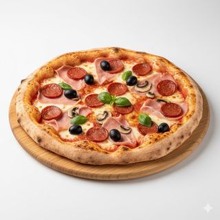 Pizza clásica capricciosa