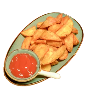 Картофельные дольки с кожурой 