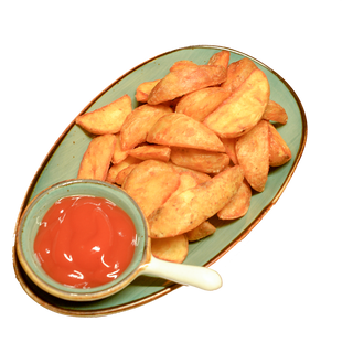 Картофельные дольки с кожурой 