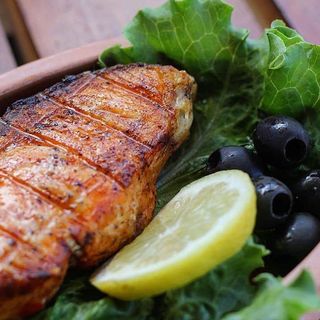 Семга на углях