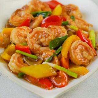 197.Gamberetti con peperoni青椒炒虾