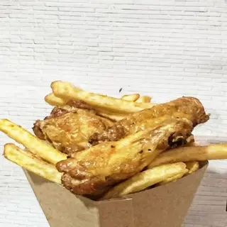 Alitas asadas de pollo de corral (8 uds.)