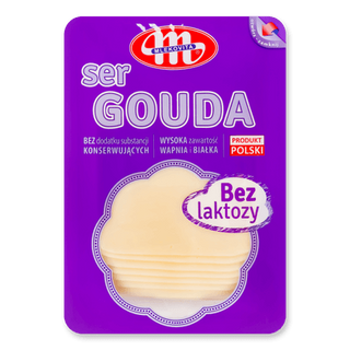 Сир Mlekovita «Гауда» безлактозний 45% з коров'ячого молока (150г)