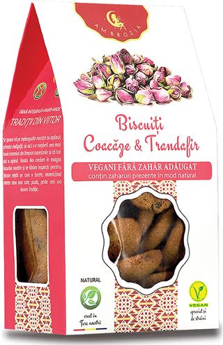 Biscuiți coacăze & trandafir
