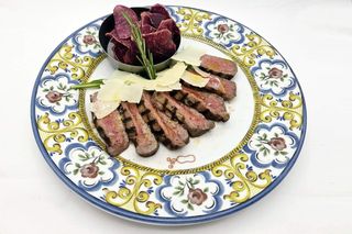 Tagliata di manzo, rucola e grana senza glutine