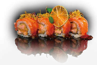 88 Sake tempura roll