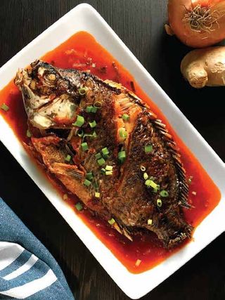 Whole Tilapia Boiled + Ugali + Greens