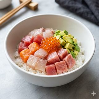 Bowl De Atún Con Salmón, Dorada Y Toro