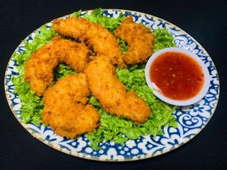 კრევეტები ტემპურაში250გრ