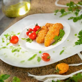 Хрупкави пилешки филенца със сусам (250г)