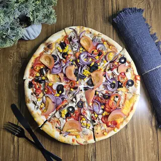 PIZZA VEGETARIANA	450 gr